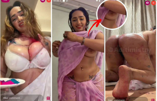 Aditi Mistry nude On Holi live part 2