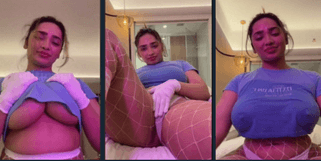 Aditi mistry nude In bathroom peeing live part5
