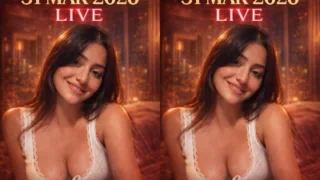Simran kaur nude Clevage live Show