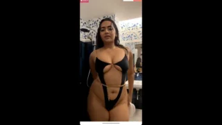 Aditi Sister Divya Mistry Nude Live Final in thin thong