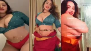 Aditi Mistry Nude Live in Saree latest App video