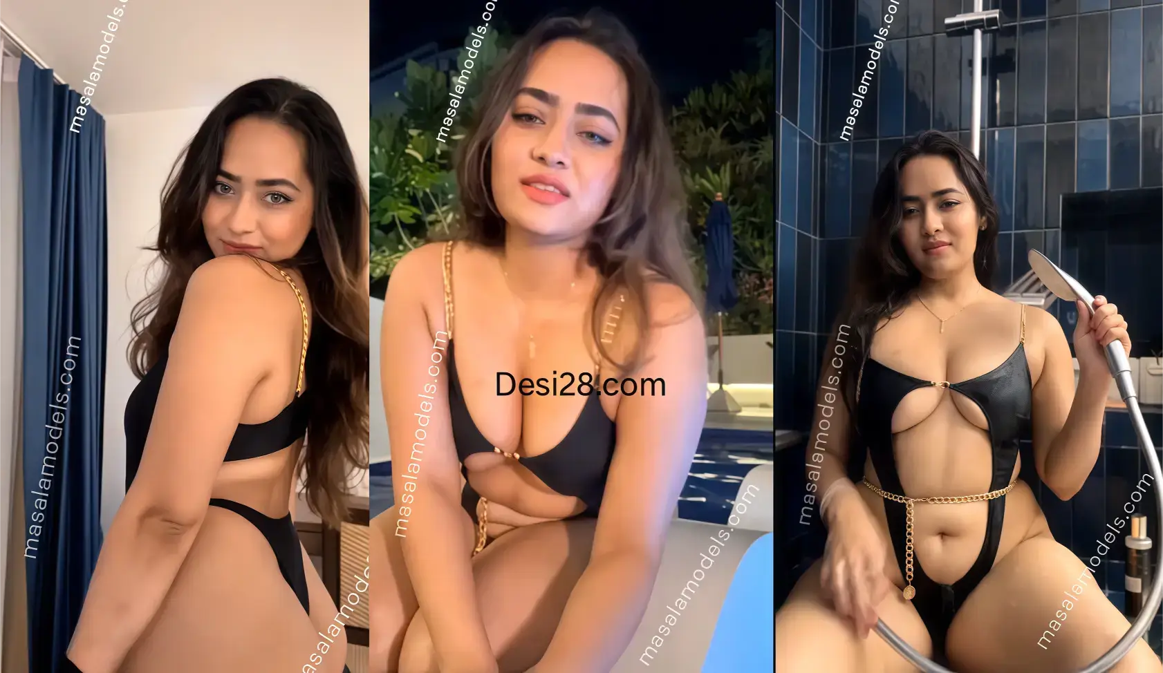 Aditi Sister Divya mistry latest Live In Open pool and Shower