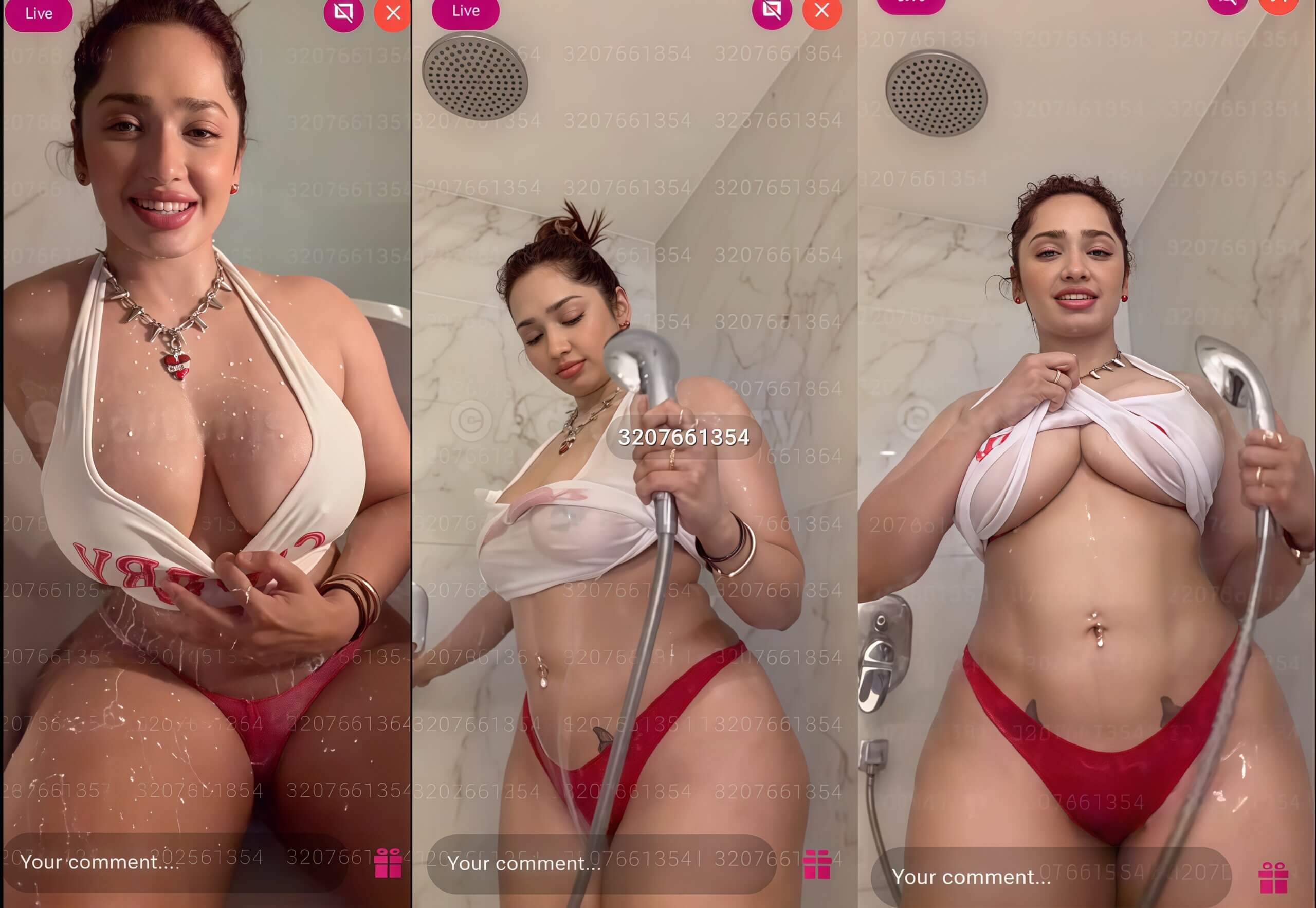 Aditi Mistry Nude Nipple Shower Live Final part